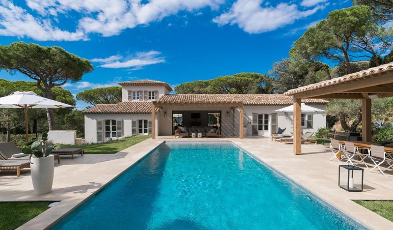 Villa Des Parcs, Cote d'Azur Villas, luxury 5BR villa with heated pool and seaview in Domaine des Parcs, Saint Tropez most exclusive area